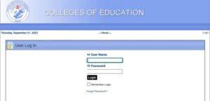 Colleges of Education Admission portal 2023