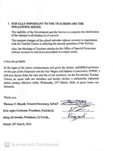 Teacher Unions Declare Nationwide Strike 